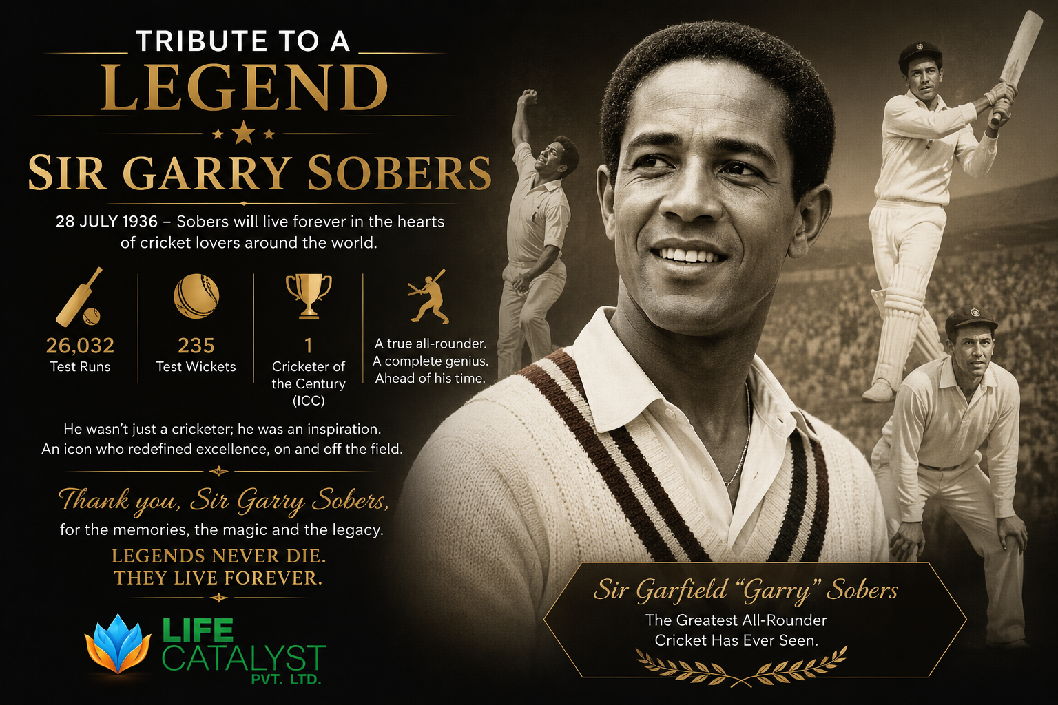 Tribute to a Legend – Sir Garfield "Garry" Sobers